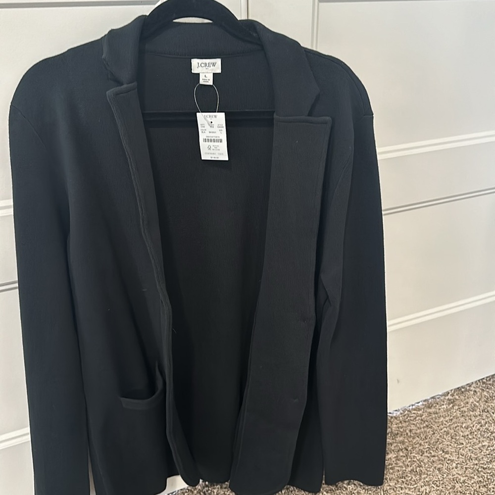 JCrew Knit Sweater Blazer Women’s Size Large